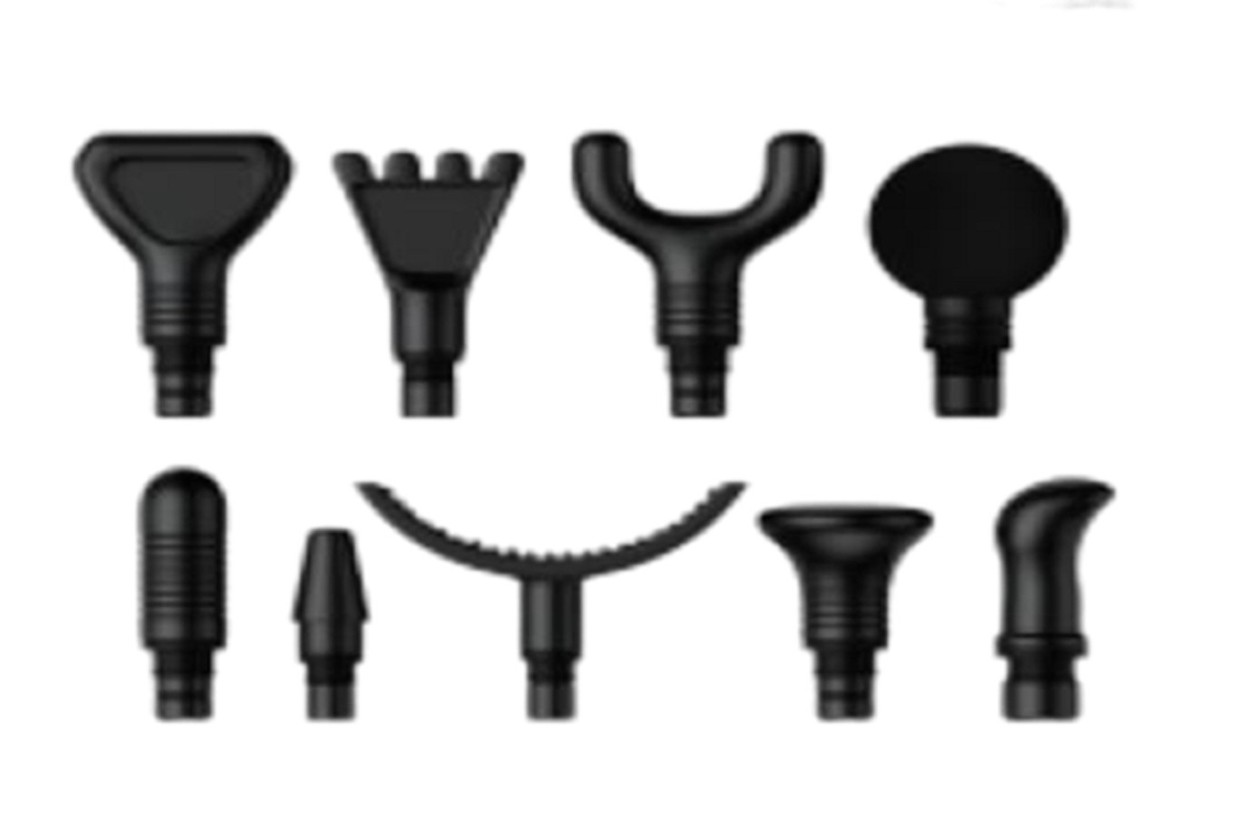 30W Motor 6 Velocidade Pistola de massagem muscular portátil 9 cabeças Conjunto 2500mAh Bateria de lítio Tipo-C Carregamento Proteção tripla