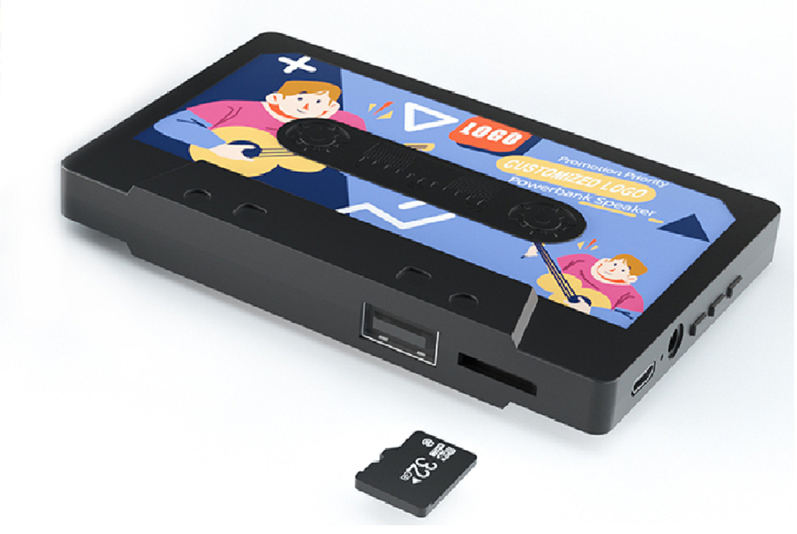 Bluetooth 5.0 Cartão TF Rádio FM Suporta Cartão de Memória de 32 GB 19mm Alta-voz de freqüência total Estilo de negócios minimalista