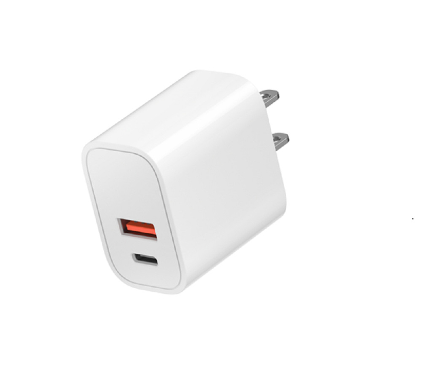 Dual Port Fast Charging USB-C + USB-A Suporta PD / QC Protocolo de Carregamento Rápido 110-240V 50/60Hz Global Universal