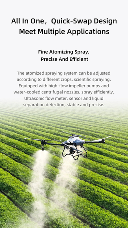 Z30P 30kg Load Agricultural Drones Solução sob a série Z Nova estrutura de tronco e braços dobráveis em forma de Z