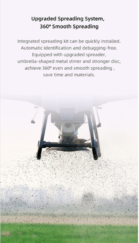 Z30P 30kg Load Agricultural Drones Solução sob a série Z Nova estrutura de tronco e braços dobráveis em forma de Z