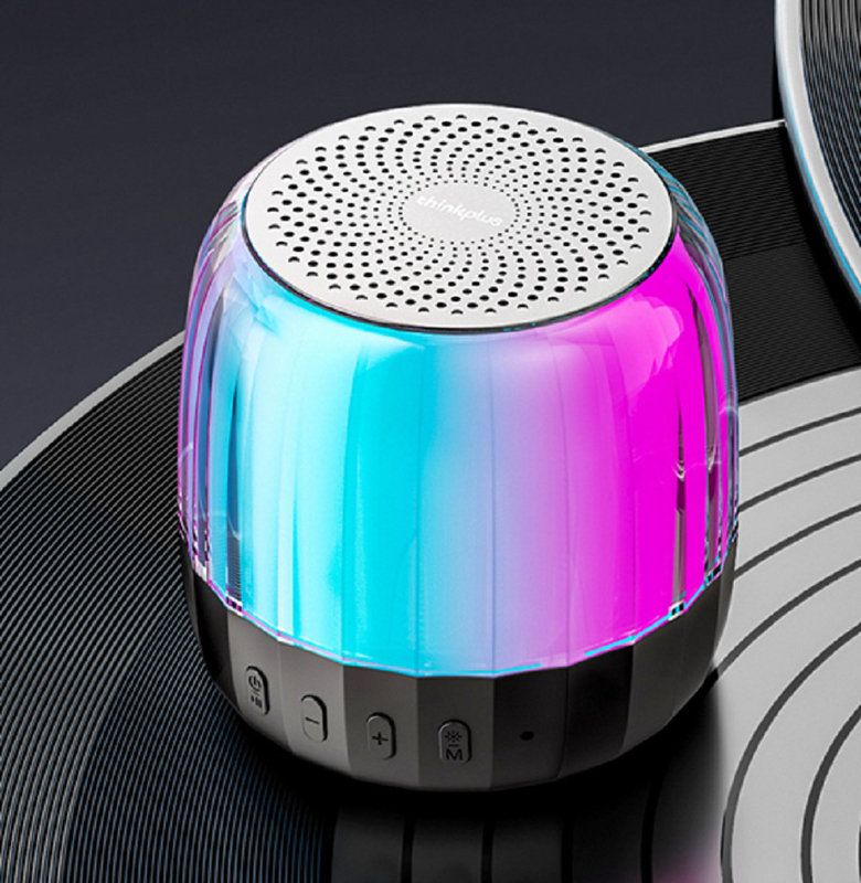 Bluetooth Speaker, potência de saída RMS de 15W, alto-falante de 89mm. Suporta cartão BT, TF (até 32GB), rádio FM e luzes coloridas, para entusiastas do ar livre, etc.
