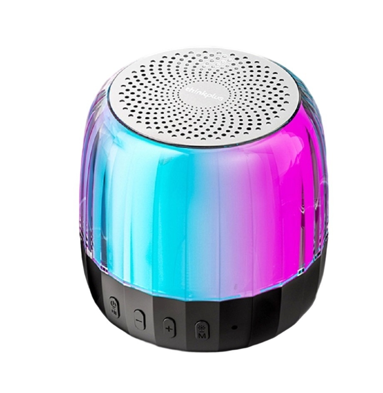 Bluetooth Speaker, potência de saída RMS de 15W, alto-falante de 89mm. Suporta cartão BT, TF (até 32GB), rádio FM e luzes coloridas, para entusiastas do ar livre, etc.