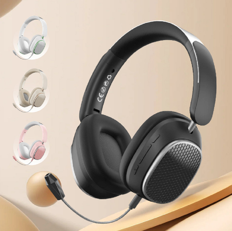 Bluetooth 5.3 fones de ouvido, bateria de 400 mAh, reprodução de 8 horas, modo de espera de 200 horas, driver de 40 mm, ANC de 18 dB