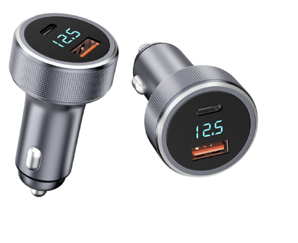 Carregamento rápido por duas portas (USB-C PD 30W+USB-A QC 18W), suporte a múltiplos protocolos (PD/QC/PPC, etc.), liga de alumínio+casca de plástico