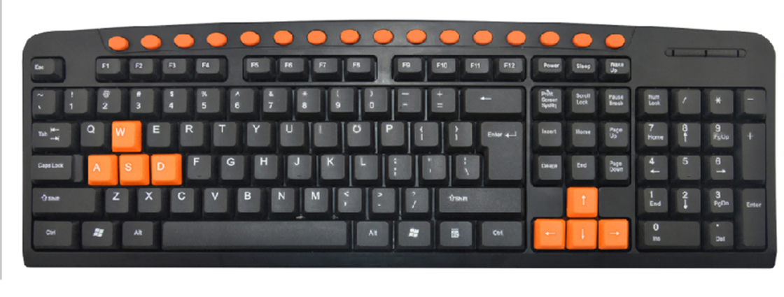 teclado multimídia com fio à prova d'água Conectividade USB 16 teclas de atalho personalizáveis Construção leve