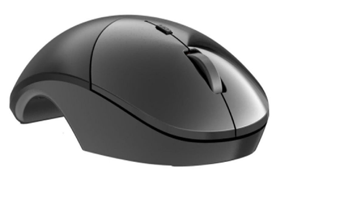 Mouse sem fio 2.4G com múltiplos sistemas, 4 botões, 1200 DPI, vida útil de 3 milhões de cliques