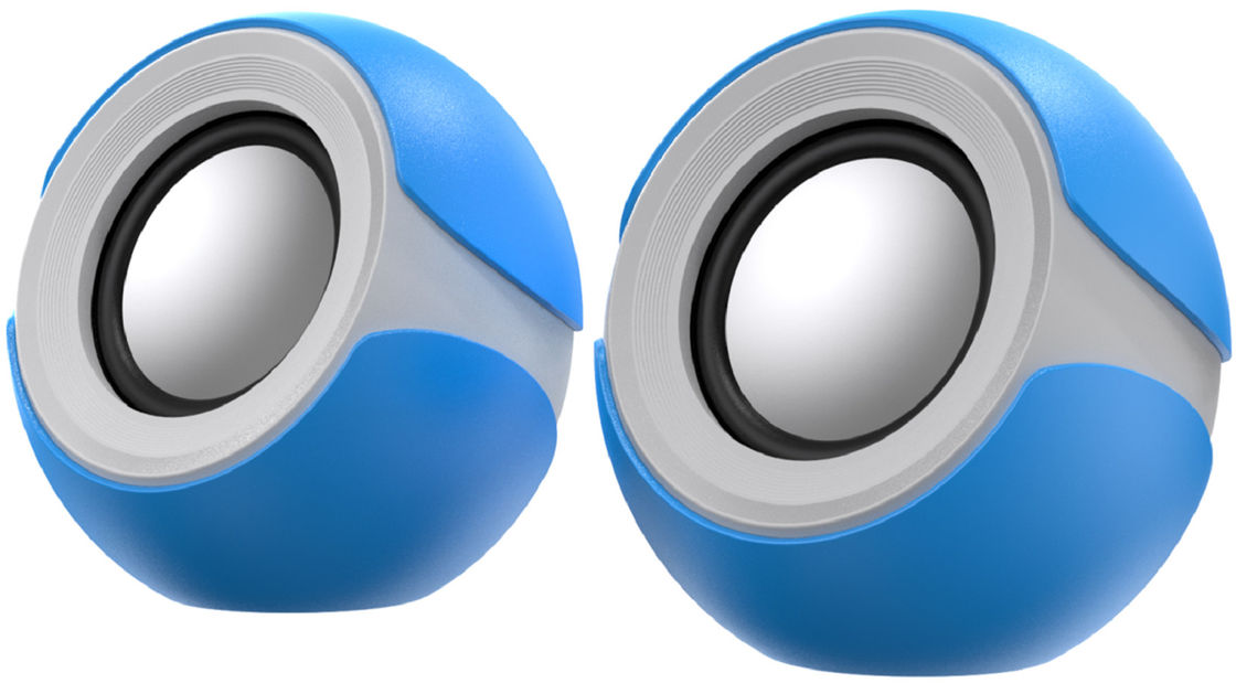 Porta-voz de computador com fio 1.5W*2 Potência 32 Magnet Speaker Suporta AUX Input ABS Material USB 5V Fornecimento de energia para estudantes e funcionários de escritório