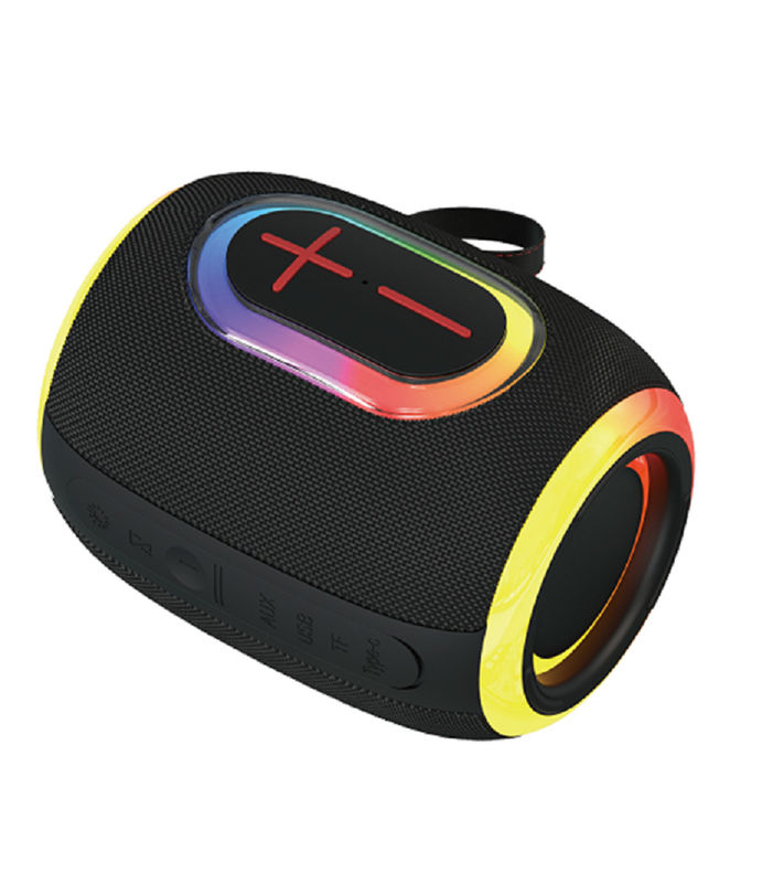 Bluetooth Speaker 8W Potência 66mm Driver 1500mAh Bateria suporta Bluetooth TF AUX FM E USB Flash Drive