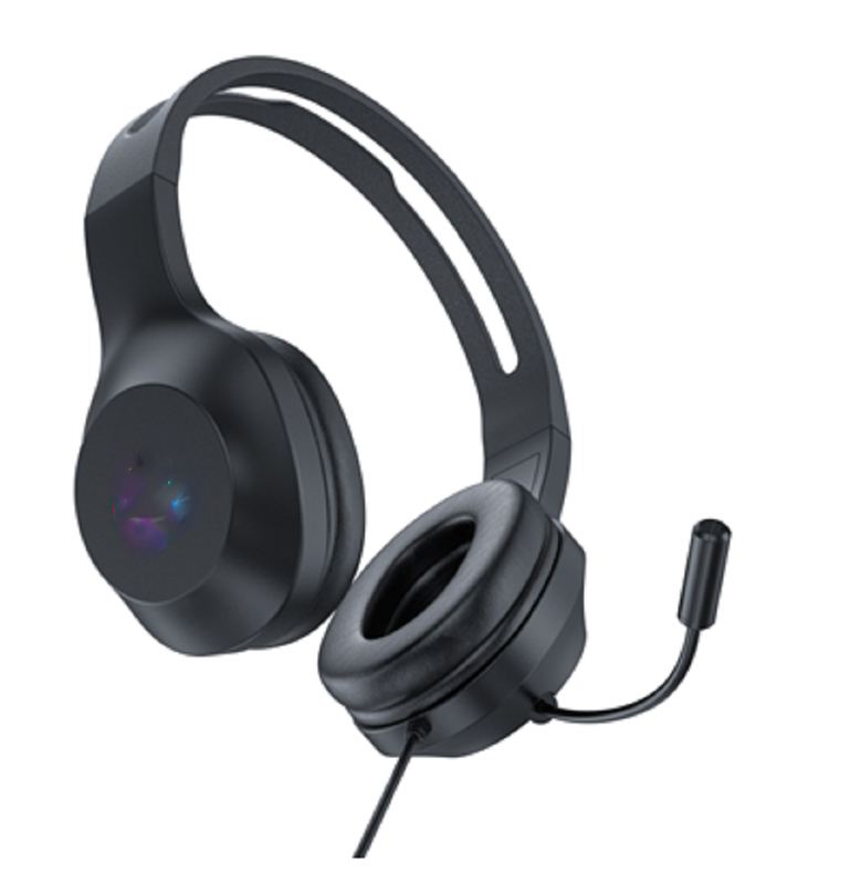 ETEK Gaming fones de ouvido com fio 50mm Driver 20Hz-20kHz Resposta Omnidirecional Mic 2.0M Cable