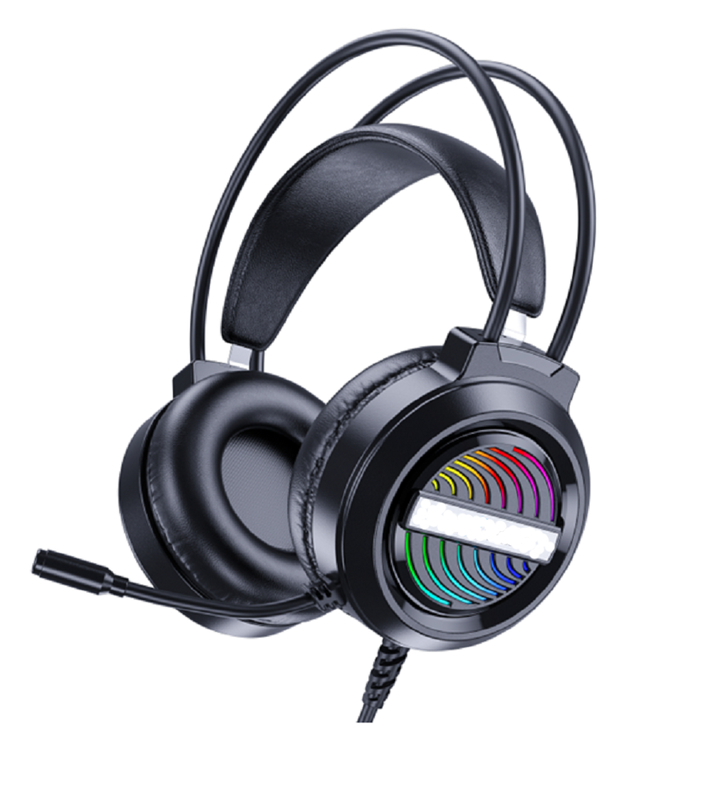 ETEK Gaming fones de ouvido com fio 50mm Driver 20Hz-20kHz Resposta Omnidirecional Mic 2.0M Cable