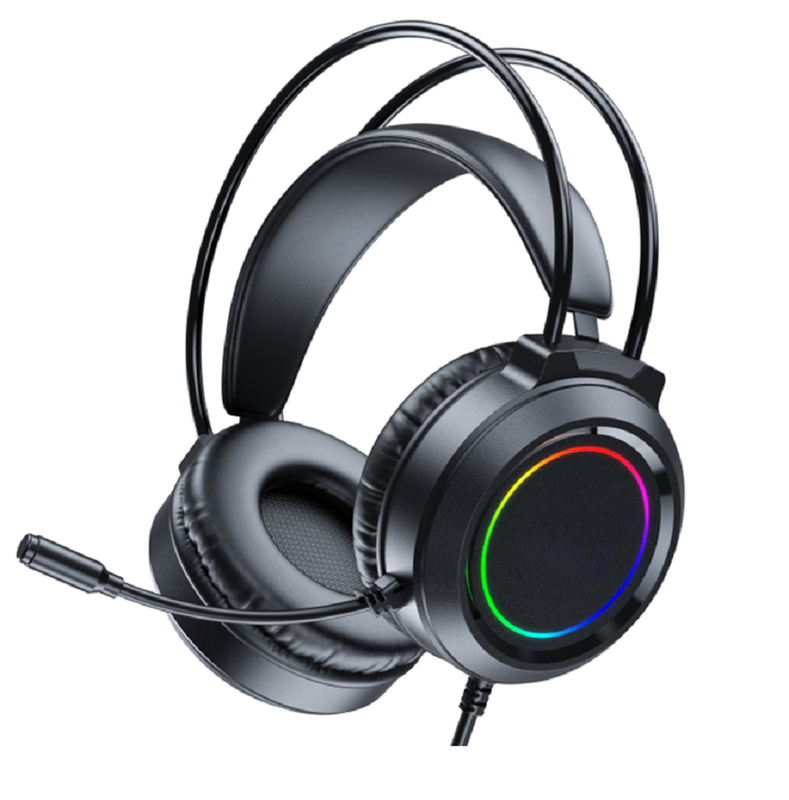 ETEK Gaming fones de ouvido com fio 50mm Driver 20Hz-20kHz Resposta Omnidirecional Mic 2.0M Cable
