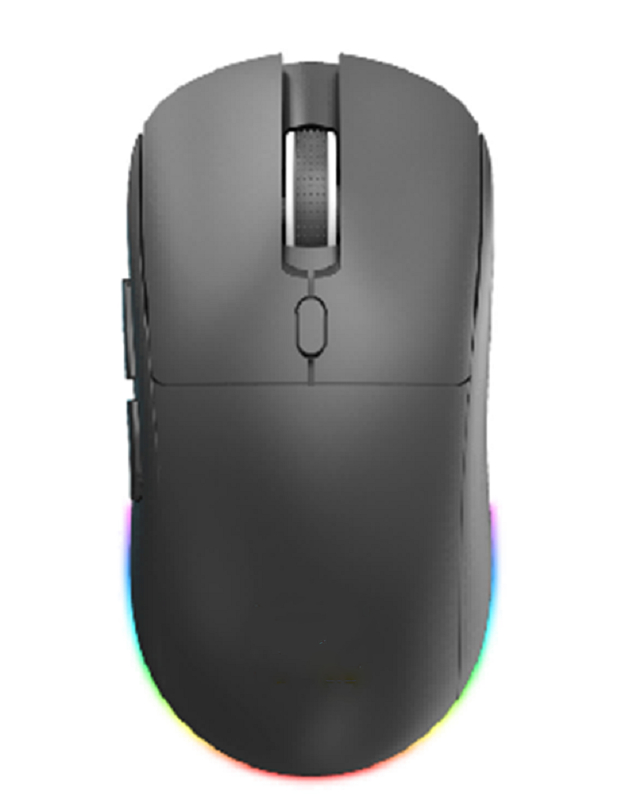 Dual-Mode 2.4G+Bluetooth 6-Button Laser Mouse 800-1600DPI Bateria de 500mAh para funcionários de escritório e gamers