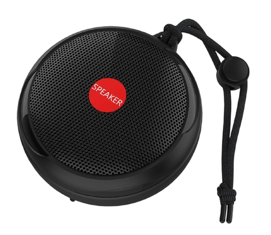 Alto-falante portátil Bluetooth 5.3 com impermeabilização IPX7, driver de 52 mm, saída de 3 W, alto-falante de carregamento rápido tipo-C (preto/vermelho/azul/verde)