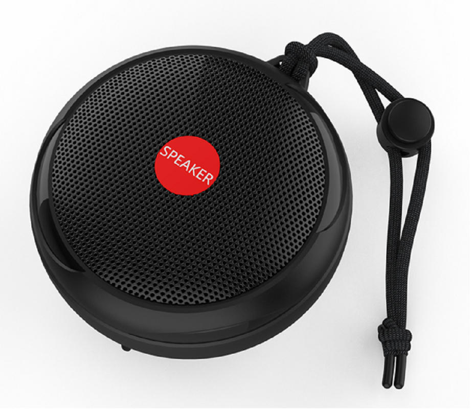 Alto-falante portátil Bluetooth 5.3 com impermeabilização IPX7, driver de 52 mm, saída de 3 W, alto-falante de carregamento rápido tipo-C (preto/vermelho/azul/verde)