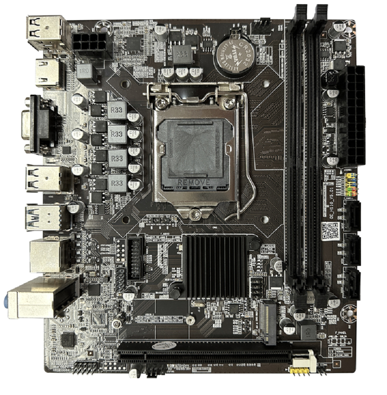 ETEK H110 Chipset Micro-ATX Motherboard Para CPUs de 6a-9a geração Dual-channel DDR4 VGA+HDMI Saídas 3 * SATA Portes + 1 * M.2 Slot