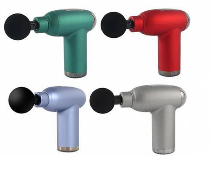 Pistola de massagem ABS Construção com bateria de 1500mAh e 24W de energia oferece controle de botão 6 modos + LCD 32 modos