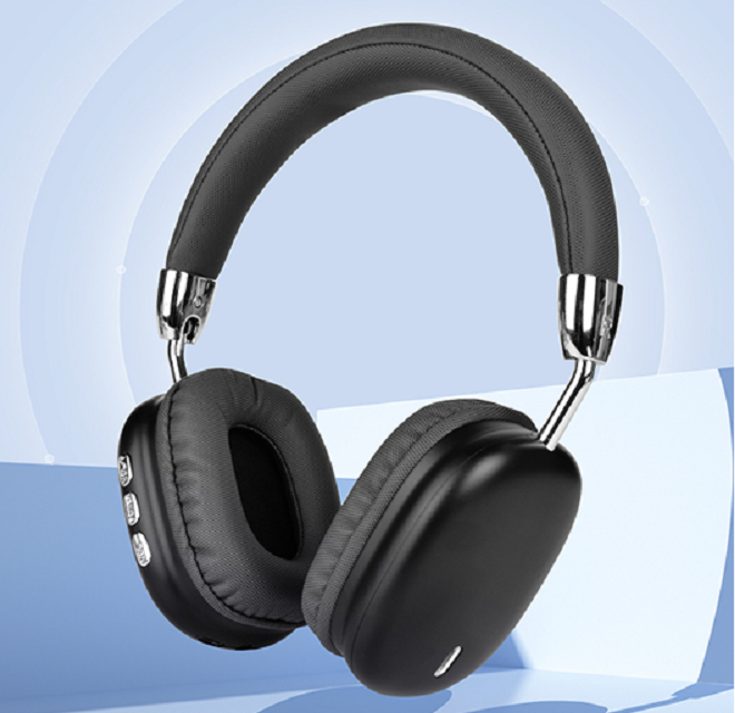 Fones de ouvido Bluetooth V5.3 - Drivers de 40mm Bateria de 200mAh 6 horas de reprodução em preto, prata e rosa