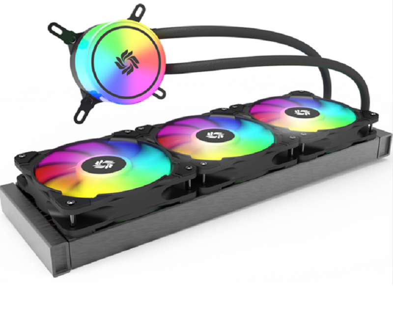 360 mm ARGB AIO Liquid Cooler, Bloco de Água Redonda, Radiador 36027, Ventilador PWM 1800RPM, LGA1700/AM5, Logotipo personalizado