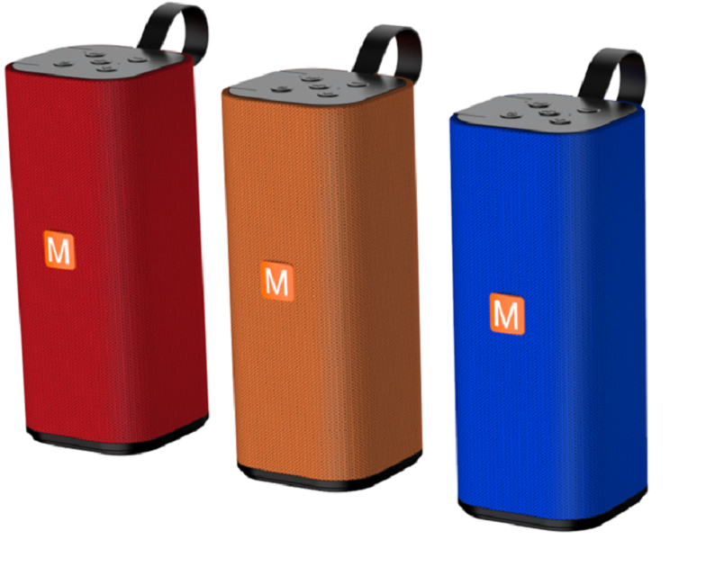 6W Porta-vozes Bluetooth, ABS+Fabric, Jie Li Chip, TF/FM/AUX/USB, Hands-Free Call, Bateria de 1200mAh