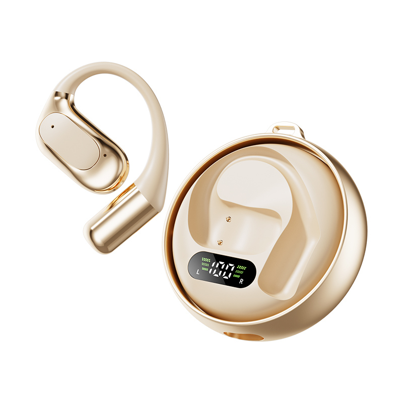 TWS Bluetooth 5.4 fones de ouvido,A2DP/AVRCP/HFP, driver de anel de cobre de 13 mm, preto/cor da pele, chip Bluetrum5756C