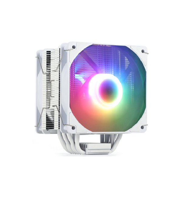 ETEK 6-Pipe RGB CPU Cooler, Dual 120mm PWM Fans, Suporta AMD, 153*100*122mm, ideal para jogos e desktops de alto desempenho