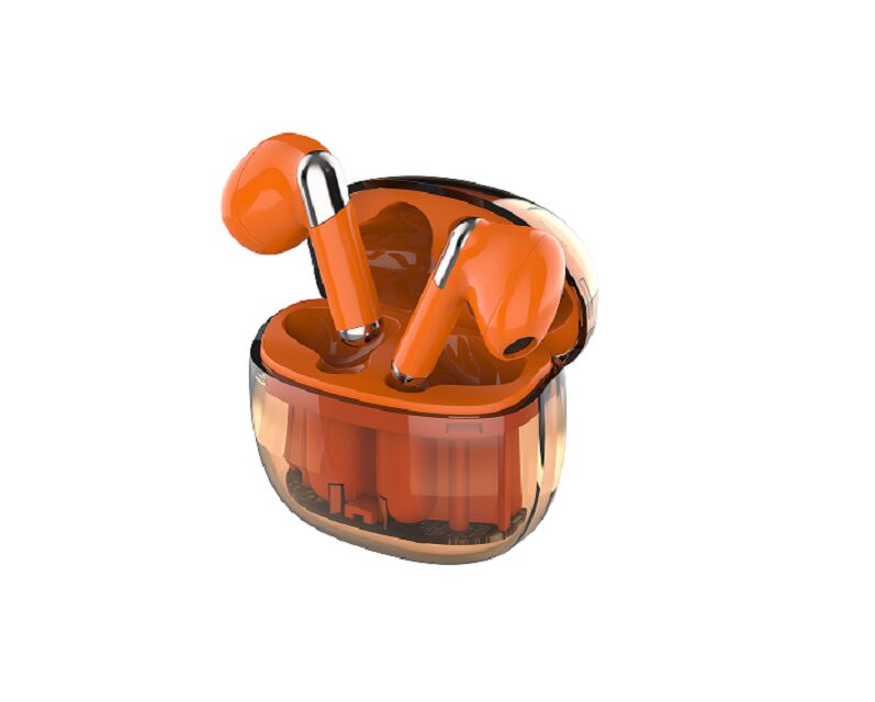 Fones de ouvido TWS com drivers dinâmicos de 13mm, ENC de microfone duplo, 4H de reprodução e estojo de carregamento de 250mAh