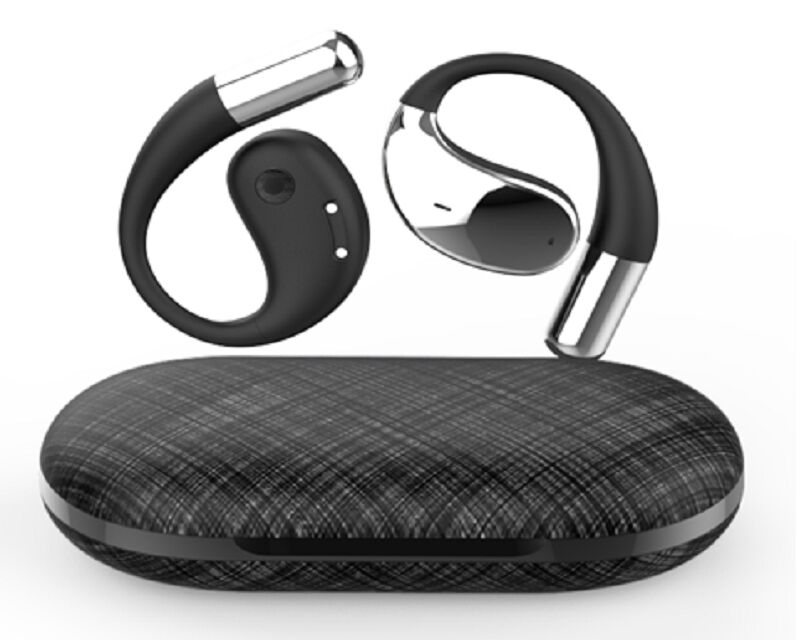 OWS Bluetooth Earbuds, chip AB5656C, driver de 14mm, tempo de reprodução de 3H, bateria de 30mAh + 300mAh, HSP/HFP/A2DP/AVRCP, alcance de 10m, 3 cores