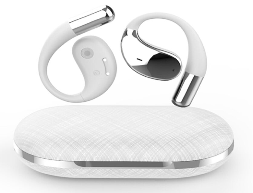 OWS Bluetooth Earbuds, chip AB5656C, driver de 14mm, tempo de reprodução de 3H, bateria de 30mAh + 300mAh, HSP/HFP/A2DP/AVRCP, alcance de 10m, 3 cores