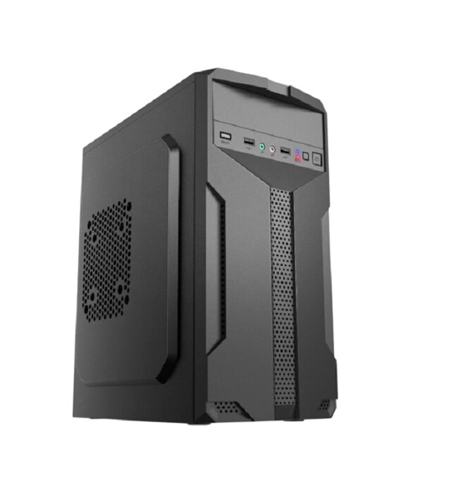Micro-ATX PC Case, duplo USB 2.0, Suporta 1 ODD + 1 HDD + 2 SSD, Chassis de aço (0,33 mm SPCC), 12cm + 8cm Suporte de ventilador