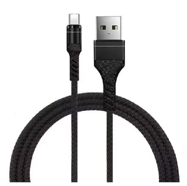 Cable de carregamento rápido de 4 núcleos, concha de liga de alumínio, 6 cores, 1m, 3.8 mm OD, cobre puro, logotipo personalizado