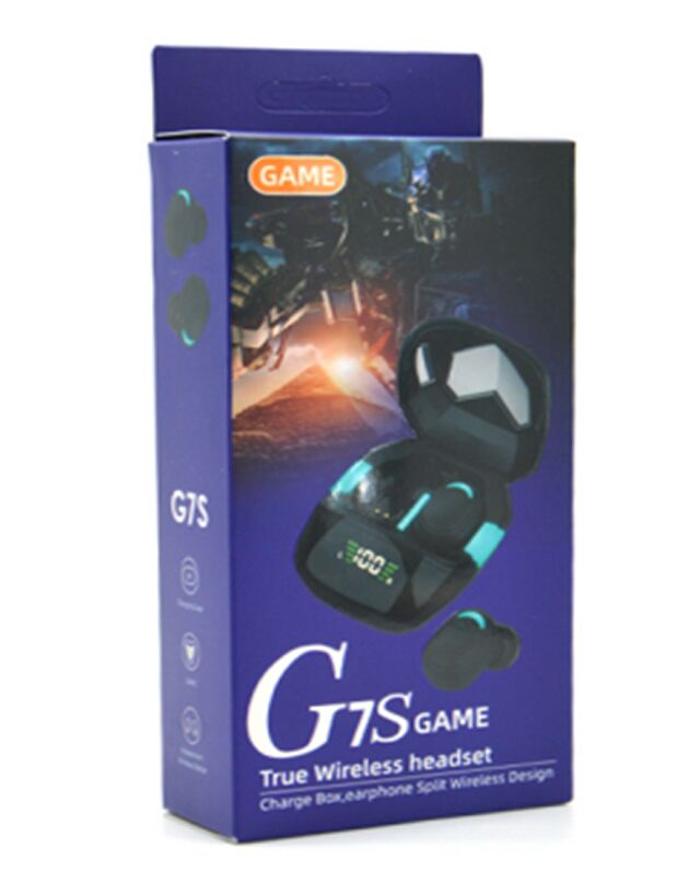 ZK5659 TWS Earbuds, driver de áudio de 8mm, design portátil de 33g, acabamento preto, caixa de carregamento de 150mAh, adaptado para soluções OEM