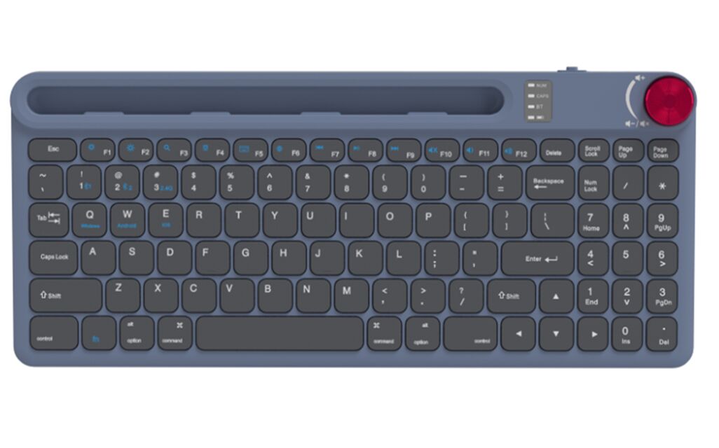 96 teclas Bluetooth 5.0 teclado, Dual BT 3.0/5.0, Bateria AAA, Logotipo personalizado