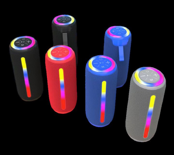 Caixa de som Bluetooth para exterior, 5W*2, drivers de 57mm, 1200mAh, Multi-Play (BT/AUX/TF/USB)