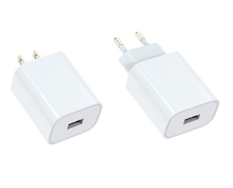 QC 18W USB-A carregador rápido, US Plug, saída multi-voltagem, PE Pack compacto