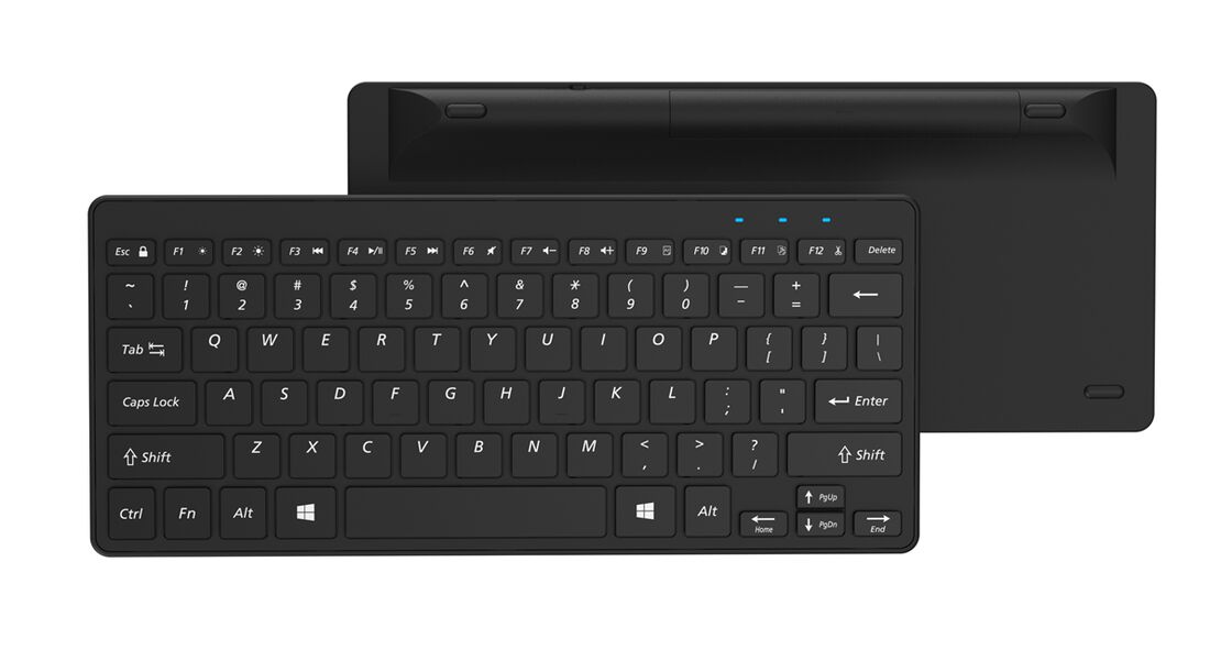 Teclado sem fio ultraleve de modo duplo, teclas tesoura, 2.4G + Bluetooth 5.0
