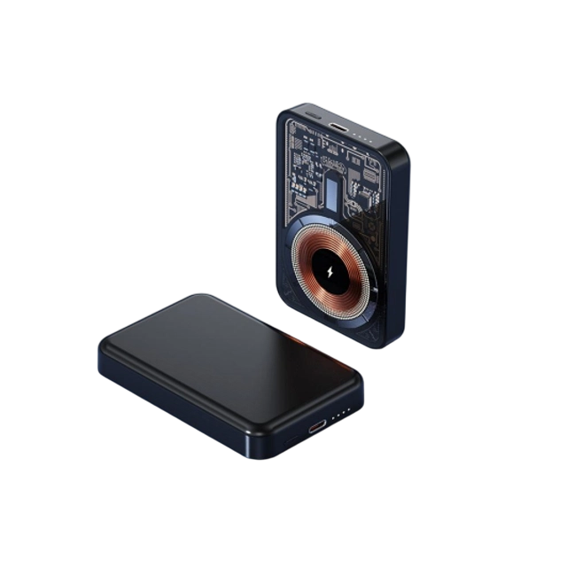 10000mAh Magnetic Wireless Power Bank, 22.5W PD + 15W Qi Fast Charge, 3 cores