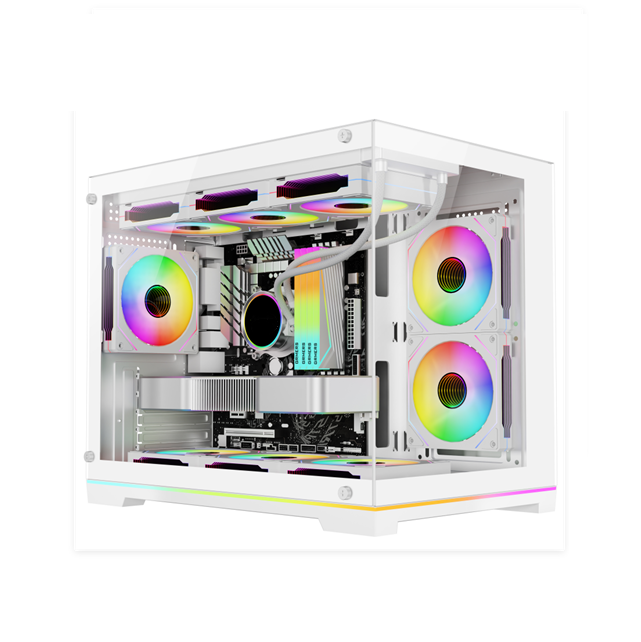 Gabinete Full Tower ATX com vidro temperado, radiador de 360 ​​mm e suporte VGA de 5 slots