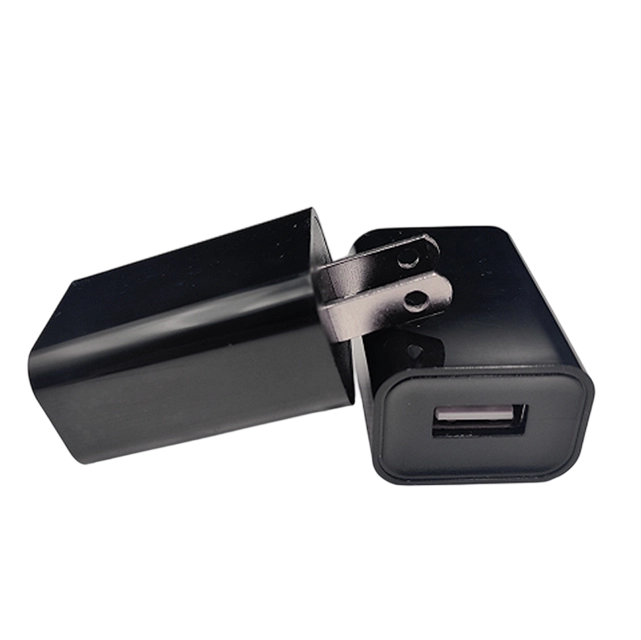 5W EU USB Carregador 5V1A Saída Caixa de cor preto / branco