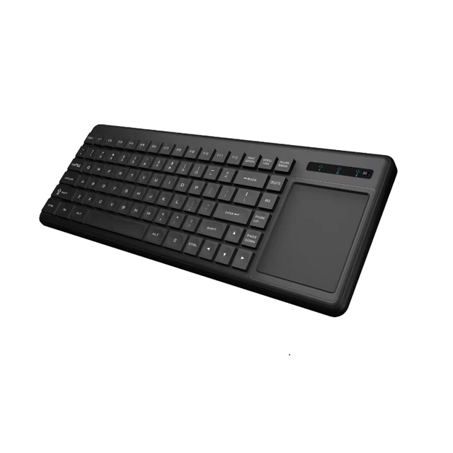 Teclado sem fio de toque de 89 teclas, 2.4G + BT5.0 + Tipo-C Recarregável, Bateria de 500mAh e Vida útil de 10 milhões de toques