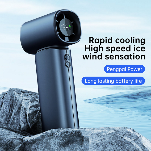 3600mAh Ventilador de mão 19000RPM 100 engrenagens Controle de velocidade 12W Mini Ventilador portátil ABS Lanyard Carregamento USB