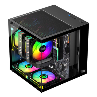 MATX/ITX PC Case Suporta Cartões Gráficos Até 320mm CPU Coolers Até 165mm 1 HDD 2 SSDs 3 X 12CM Fans For Money