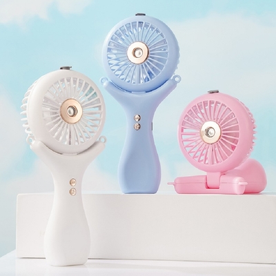 500mAh Bateria 2 horas de carregamento Três velocidades de vento 148g Halterneck leve Desktop portátil 3 em 1 Nano Spray Fan